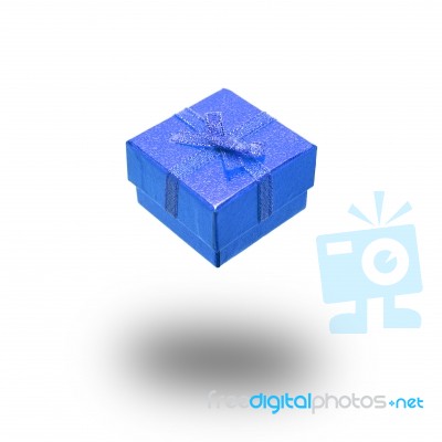 Gift Box On White Background Stock Photo