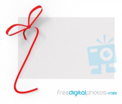 Gift Card Indicates Text Space And Copy-space Stock Image