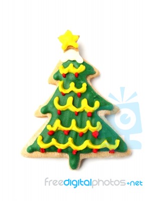 Gingerbread Christmas Tree Stock Photo