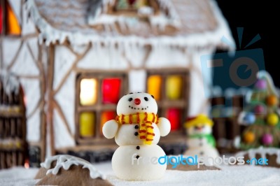 Gingerbread House Stock Photo