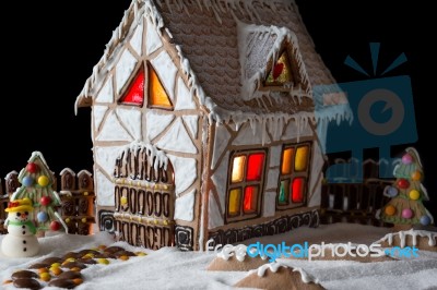 Gingerbread House Stock Photo