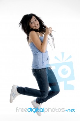 Girl Doing Dance Stock Photo