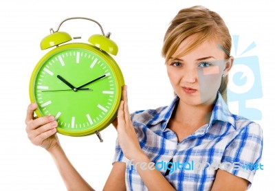 Girl Giving Funny Expression Stock Photo