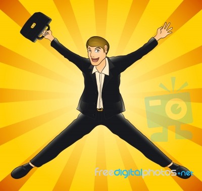 Glad Businessman Stock Image Glad Businessman Stock Image