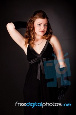 Glamorous Model Posing Stock Photo