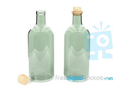 Glass Bottles Stock Image