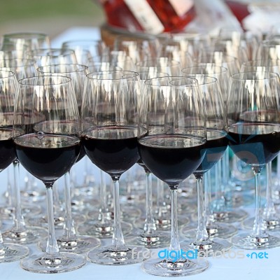 Glass Drink Red Wine Stock Photo