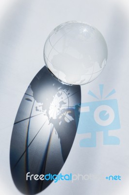 Glass Globe Stock Photo