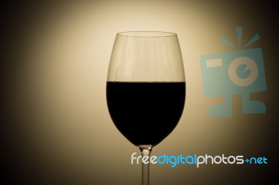 Glass Of Wine Stock Photo