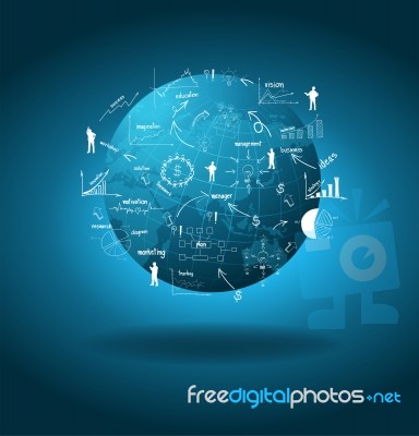 Global Business Around The World Economy Concept Stock Image