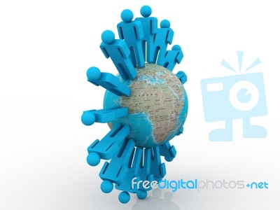 Global Business Network Stock Image