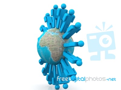 Global Business Network Stock Image