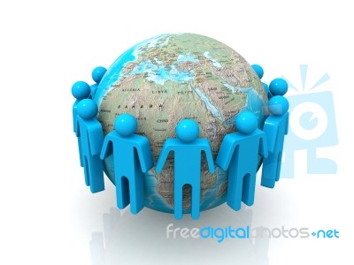 Global Business Network Stock Image