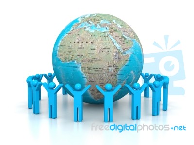 Global Business Network Stock Image