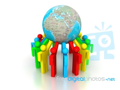 Global Business Network Stock Image