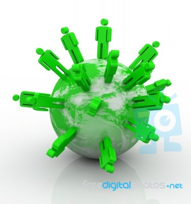 Global Business Network Stock Image