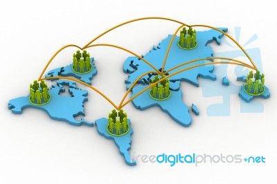 Global Communication Stock Image