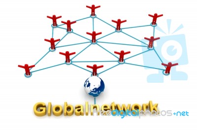 Global Communication Network Stock Image