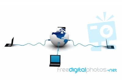 Global Computer Network Stock Image Global Computer Network Stock Image