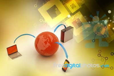 Global Network And Internet Communication Concept Stock Image