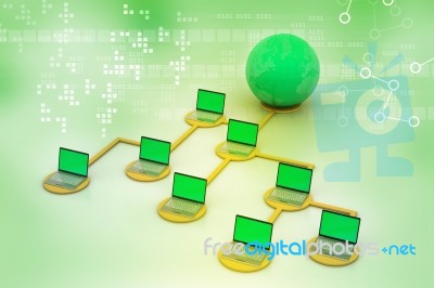 Global Networking Concept Stock Image