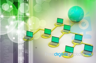 Global Networking Concept Stock Image
