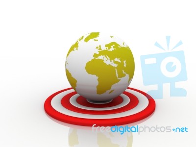 Global Target  Stock Image