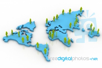 Global Team Stock Image