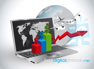 Globe And Business Item Stock Image