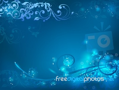 Glowing Swirls Background Stock Image
