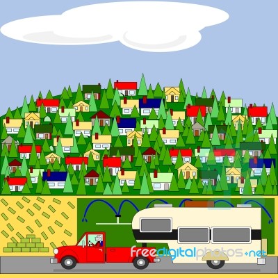 Going Camping Stock Image