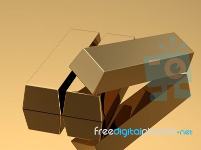 Gold Bar Stock Image