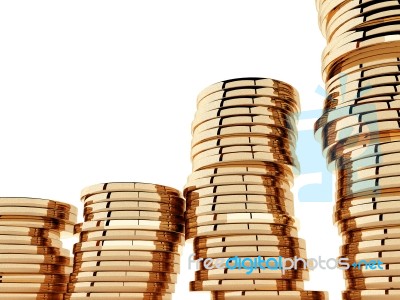 Gold Coins Stock Image