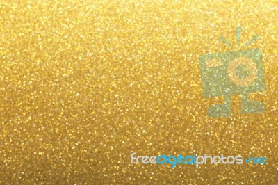Gold Glitter Bokeh Background Stock Photo
