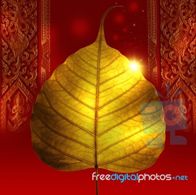 Gold Leaf Stock Photo