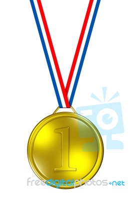 Gold Medal Stock Image