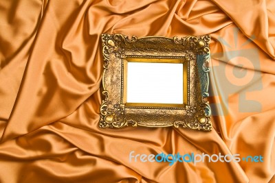 Gold Picture Frame Stock Photo