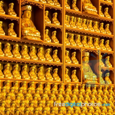 Golden Buddha Statue Stock Photo