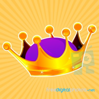 Golden Crown Stock Image