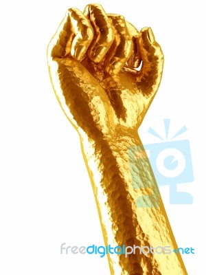 Golden Hand Stock Image