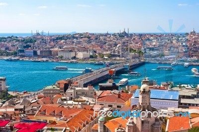 Golden Horn In Istanbul Stock Photo