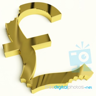 Golden Pound Stock Image