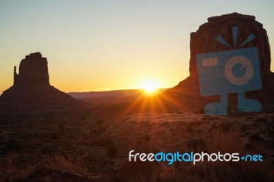 Good Morning Desert Stock Photo