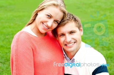 Gorgeous Young Love Couple Stock Photo
