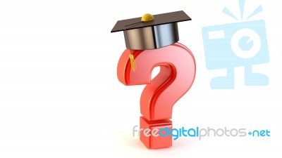 Graduation Choice Concept 3d Render Stock Image  Stock Image
