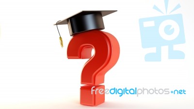 Graduation Choice Concept 3d Render Stock Image  Stock Image