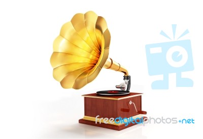 Gramophone Stock Image