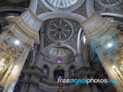 Granada, Andalucia/spain - May 7 : Ceiling Of Iglesia Del Sagrar… Stock Photo Granada, Andalucia/spain - May 7 : Ceiling Of Iglesia Del Sagrar… Stock Photo