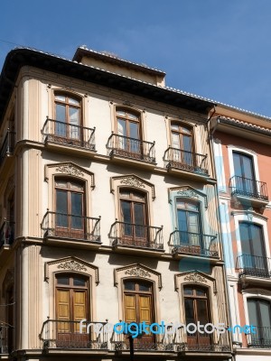 Granada, Andalucia/spain - May 7 : Typical Building In Granada S… Stock Photo