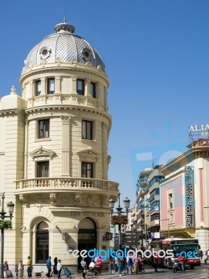 Granada, Andalucia/spain - May 7 : Victoria Hotel In Granada Spa… Stock Photo